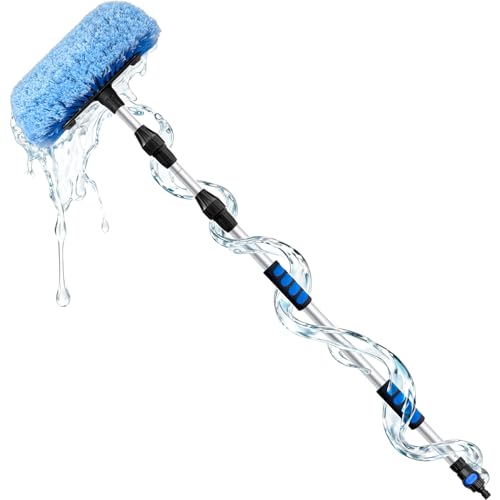 ARTIPOLY 20ft Telescopic Car Wash Brush with Hose Attachment