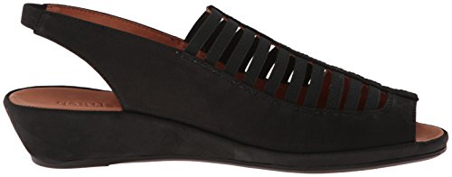 Gentle Souls By Kenneth Cole Women's Women's Lee Wedge Sandal, Black Nubuck, 10 #TOP5