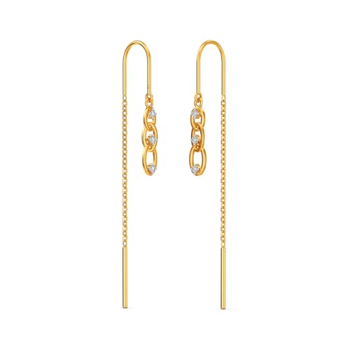 Image of Joyalukkas 22k (916) Purity BIS Certified Sui Daga Gold Earrings For Women