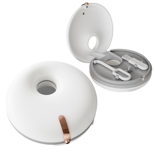 BECHS 1 Pieza Caja de Retención de Ortodoncia con Cepillo, Soporte de Aparato Dental, para Protectores Bucales, Dentaduras Postizas, Protectores Dentales (Beige)