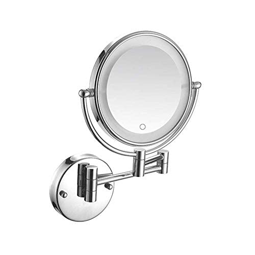 Miroir mural pliable avec zoom 5X pour résoudre le manque de lumière en coiffure