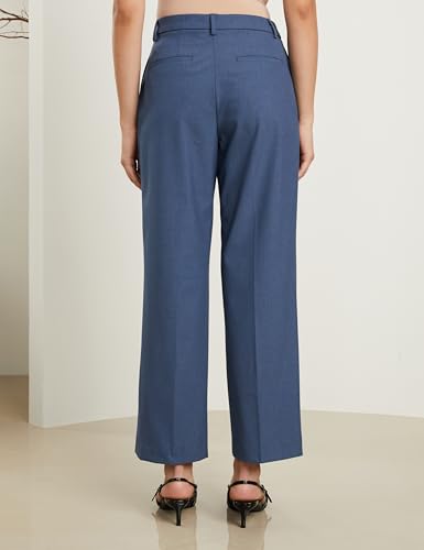 Image of Symbol Premium Women's Wide Leg 4-Way Stretch Formal Trousers | Flexi-Waist | Waistband Gripper | Desk-to-Dinner (Available in Plus Sizes)