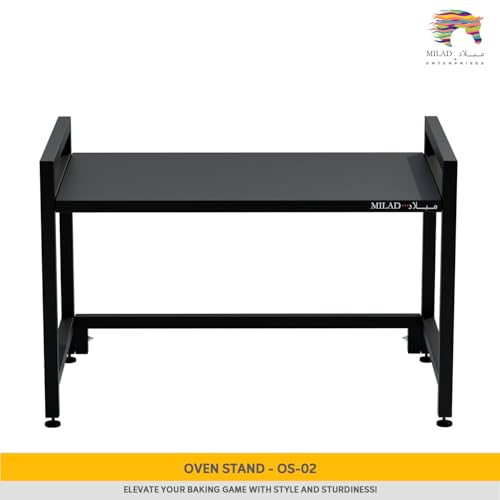 Image of MILAD SAIFIX Metal Microwave Stand, Kitchen Platform Oven Stand Rack, Toaster Organizer with Storage Shelf (OS-02, 60 * 35 * 38)
