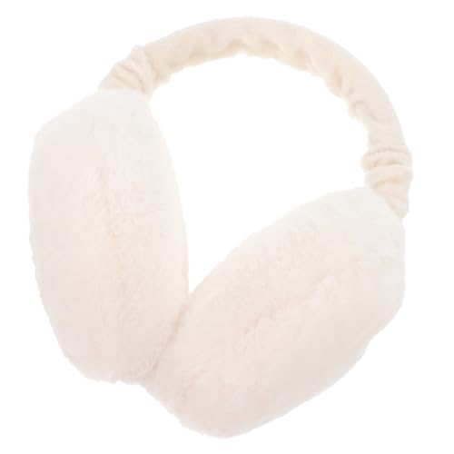 Orejeras de invierno de felpa de tacto suave con diadema ajustable premium para mujer