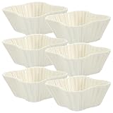 VICASKY 6Stücke Kreative Keramiksaucenschalen Multifunktionale Dip Schalen für Snacks Beilagen und Dips für Zuhause Partys und Feiern