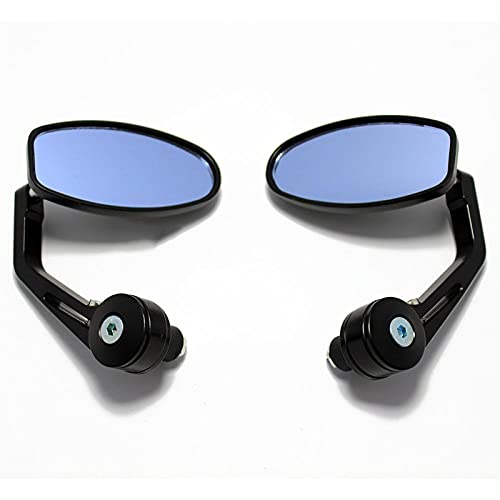 Retrovisores universales de moto con cristal azul que reduce los destellos del sol