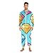 Yuiboo Bright Color Block GemstoneAdult Funny One Piecing Pajamas for Women Costumes Hooded