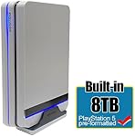 Avolusion PRO-X 8TB USB 3.0 Disque dur de jeu externe pour PS5/PS4 Console de jeu (blanc)