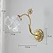 ROPCVAX Wall Lamps Sconces Brass Wall Sconce Lighting Fixture Glass Wall Lamp Shade in Flower Shape, Elegant Wall Mount Light Headboard Sconces for Living Room Bedroom Bedside-a(Animal Horse)