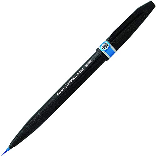 Pentel SESF30 °C SX Extra Fine Brush Tip, Set of 12 Blue, Sky Blue, 1 count (Pack of 12) - Image 2