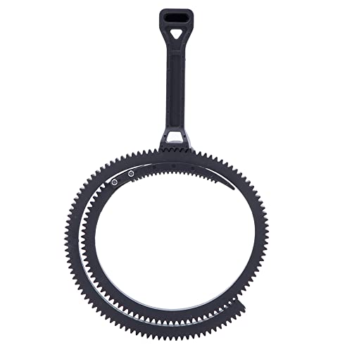 Adjustable Zoom Follow Focus Handle, Plastic Focus Focusing Handle Lever with Gear Ring for DSLR Camera, Black (Grey)