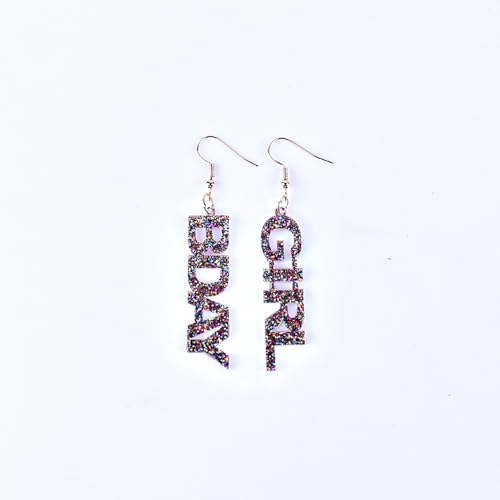 Birthday Earrings Resin Acrylic Glitter Happy Birthday Letter Drop Dangle Earrings for Women Statement Cute Jewelry Party Festive4
