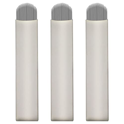 Agujas de microblading U24 para trazos finos sin dañar la piel, pack de 50