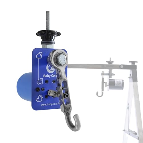 Image of Automatic Cradle Kit Stainless Steel for Baby Jhula Electric Swing Motor for Ghodiyu Palna | Adjustable Speed Control | 20KG Load | Shock Proof (Cradle Not Included) Made in India (Blue)