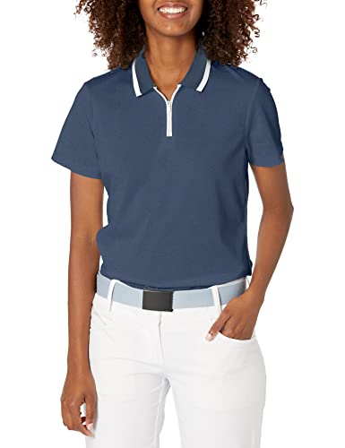 Polo de golf Adidas femme bleu marine XS respirant vêtement été