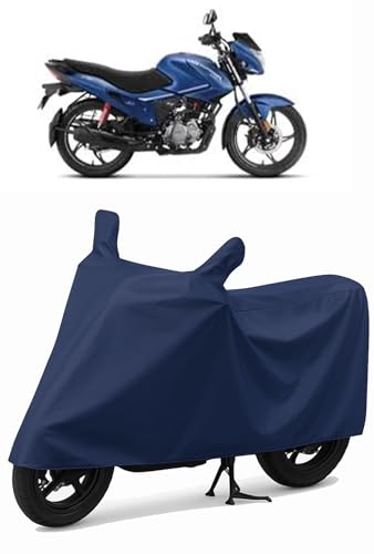 Image of CoverRide Heavy Duty Waterproof Scooty & Bike Cover for Hero Glamour - UV Resistant, Dustproof & Rain Protection, All-Weather Outdoor Cover for Bikes & Scooty with Buckle Straps
