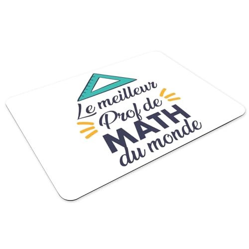 Sets de table le meilleur prof de math du monde, dessous caoutchouc grand format - 3