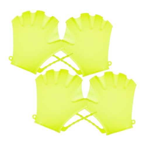 GANAZONO 4pcs Boys and Girls Swim Gloves Water Resistance Diving Auxiliary Mittens for Swimming Pool Practice