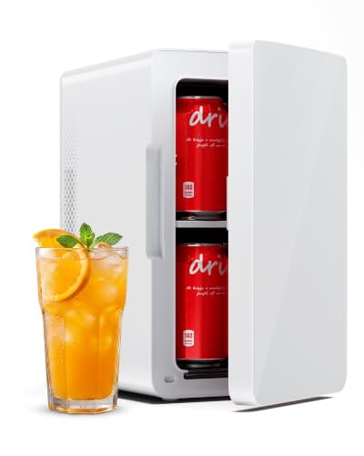 Image of Electactic Mini Fridge, 6L /8Can Portable Small Refrigerator for Bedroom