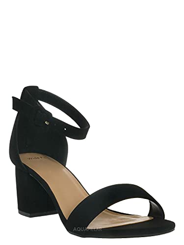 Aquapillar Wide Width Block Heel Sandal - Women Foam Padded Comfort Shoe #TOP1