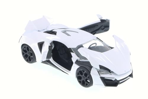 Modelo 1:24 HyperSport Hardtop Deportivo Blanco miniatura 2