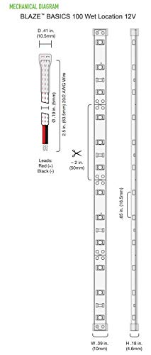 Tira LED Diode LED DI-12V-BLBSC1-30 12V 3000K miniatura 3