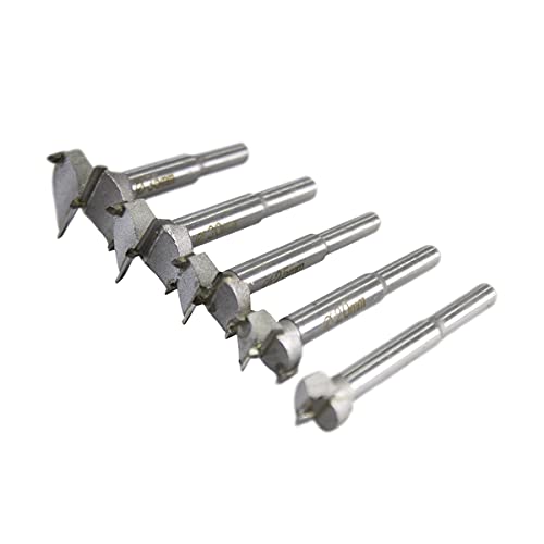 Kit Jogo 5 Brocas Fresas Tipo Forstner Para Madeira