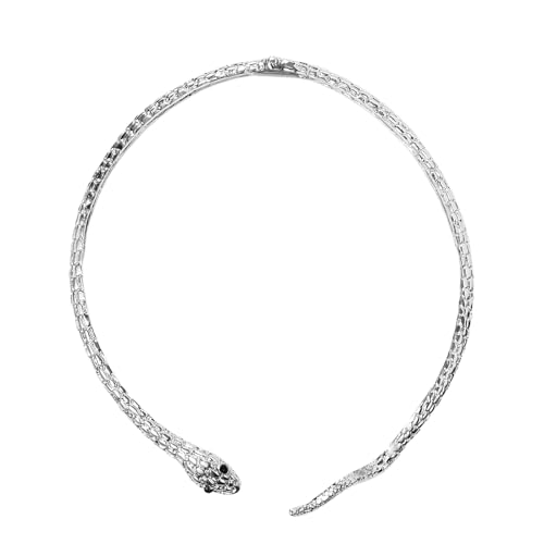 Collier ras du cou serpent incurvé Flonge pour femme bijoux vintage