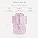 DREAMLAND BABY Bamboo Viscose Swaddle Sleep Sack (0-6 Months). Ultra Soft Swaddle Blanket w/Built in Band. 95% Viscose, 5% Spandex (Mauve)