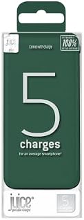 Juice 5 Charges Power Bank | 15,000mAh 18W PD Portable Charger | Universal Compatibility | iPhone, Samsung, Microsoft, Google, Sony, and More | Green