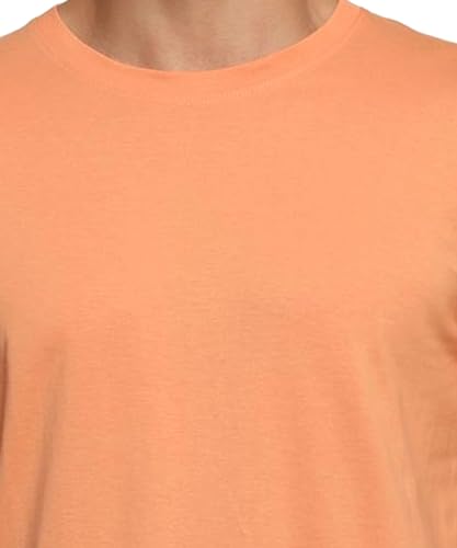 Image of Unisex Round Neck Plain T-Shirt | Combed Bio-Washed Ring Spun Cotton for Men & Women, Short Sleeves