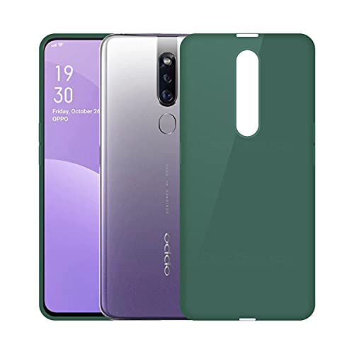 Image of Case Creation Luxurious OG Series for Oppo F11 Pro Case Cover,Anti-Dirty Slim Case Frosted Matte Cute Candy TPU Raised Bezel (Splash of Color) Back Cover for Oppo F11 Pro -Wine Green