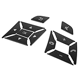Car Steering Wheel Button Stickers Cover Replacement for Mercedes Benz ML GL GLK GLA CLA CLS SL A B C E G Class Interior Switch Button Decoration Trim