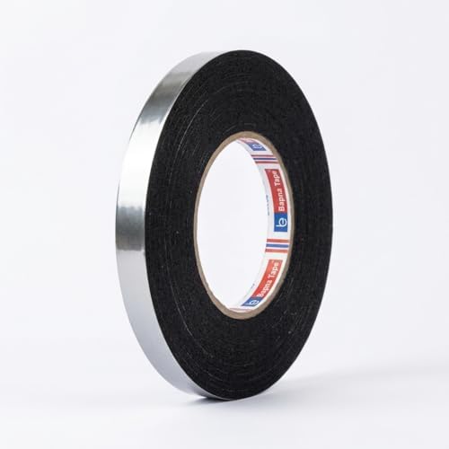 Bapna Gasket Black Foam Single Sided Adhesive Tape 10mm Width x 2mm Thick x 10 Meter Length