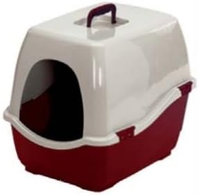 Marchioro Bill 2S Covered Cat Litter Tray (Red-Beige)