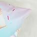 COZZSNUGE Summer Ice Creams Throw Pillow Covers, Ice Cream Truck Pink Blue Teal Decorative Pillowcases for Sofa Bed Home Patio Set of 4, 18 x 18 Inches