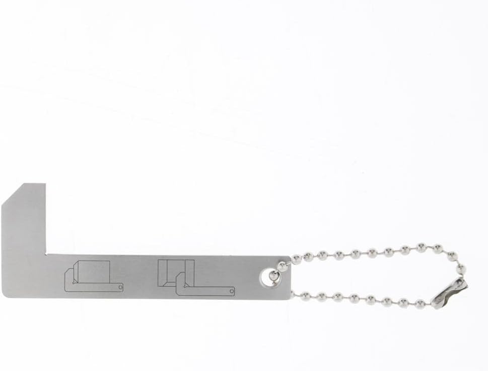 CALANDIS™ Stainless Steel Chamfer Gauge Gage Chamfering Inspection Tool Square Ruler | Inspection Gauges | Inspection & Measurement | Metalworking Tooling