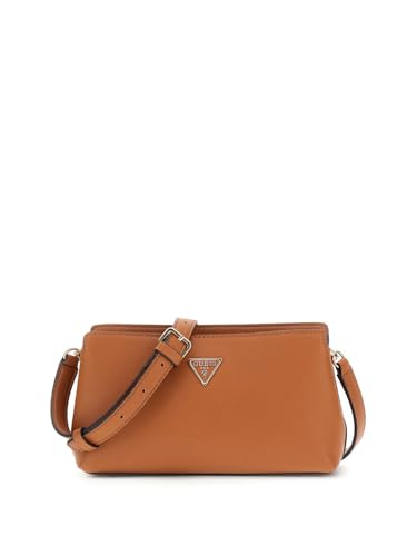 GUESS Talent Crossbody Top Zip, Caramel, One Size