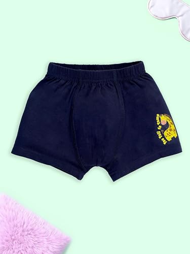 Image of KiddoPanti Boys Boxer Shorts Pack of 3 | Soft Cotton-Lycra Blend | Comfortable Fit with Bio Wash for All-Day Comfort | Kids Briefs