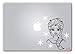 Artstickers. Pegatina para portatil de 15" y 17" Pulgadas. Diseño Elsa Frozen Disney. Adhesivo para Apple MacBook Pro Air Mac Portátil. Color Negro. Regalo Spilart, Marca Registrada
