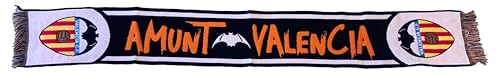 Valencia CF | Bufanda Amunt Negra Escudos