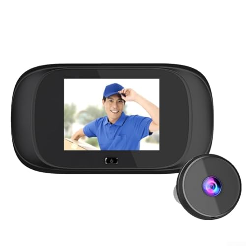 Visor digital de puerta de 2,8 pulgadas LCD con visión nocturna y lente gran angular de 100°, compatible con grosor de puerta de 35-110 mm
