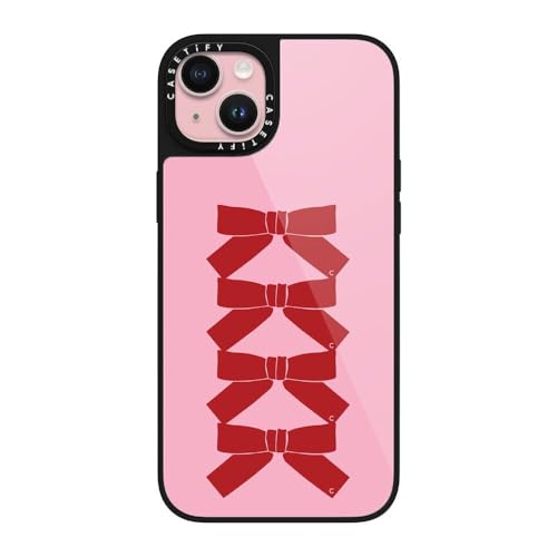 Étui iPhone 15 Plus CASETiFY Glaze Noir - Arcs Bordeaux protecteur