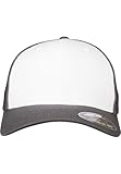Flexfit (FLEYK) Flexfit Mesh Colored Front unisex, gris oscuro y blanco, L/XL