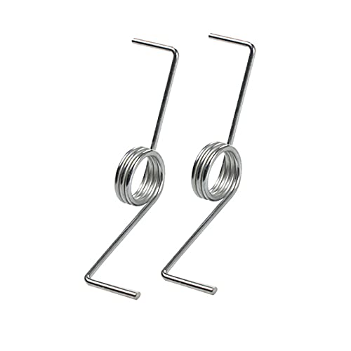 BULINO Stainless Steel Torsion Springs,2 Pcs Automatic Washing Machine Cover Plate Torsion Spring Wire Diameter 1.6/1.8mm Steel Torsion Spring, 1.8mmx17mm (Color : As Show, Size : 1.8mmx17mm)