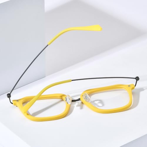 Image of FONEX Acetate Titanium Glasses Frame Men 2024 New Square Eyeglasses Spectacles Eyewear F85843