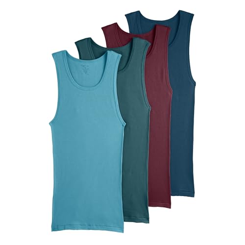 Jockey Men's Undershirt 100% Cotton A-Shirt Tank Pack
