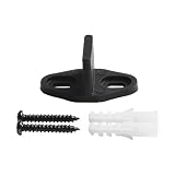 Verstellbare Scheunentor-Bodenführung, Schiebetür-Bodenschienen-Clip, Kunststoff-Türstopper, für Bodenbelag, Anti-Schwenktor-Bodenhalterung, leise Schiebetür (Metallmaterial)