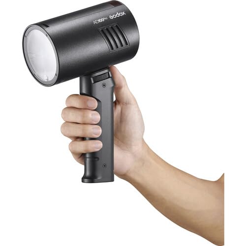 Flash Grip Godox FG-100 Flash Grip officiel compatible avec Godox AD300Pro/AD200Pro/AD100Pro Poignée de support de flash portable avec stabilisateurs Speedlite à vis de 6,35 mm