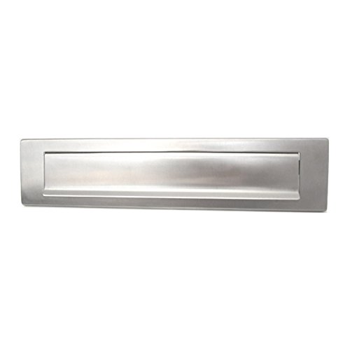 FORNITUREZAMBON BUCA PER LETTERE BOCCHETTA FERITOIA IN ACCIAIO INOX SATINATO 240-340x75 MM